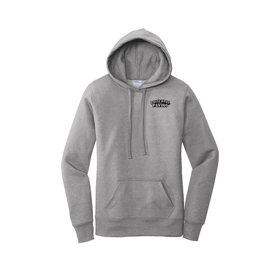 Roese Bros. Paving - Port & Company ® Ladies Core Fleece Pullover Hooded Sweatshirt - FRONT & BACK