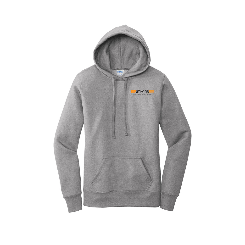 Jay-Car Construction - Port & Company ® Ladies Core Fleece Pullover Hooded Sweatshirt LEFT CHEST