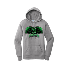 WT Dragons - Port & Company ® Ladies Core Fleece Pullover Hooded Sweatshirt