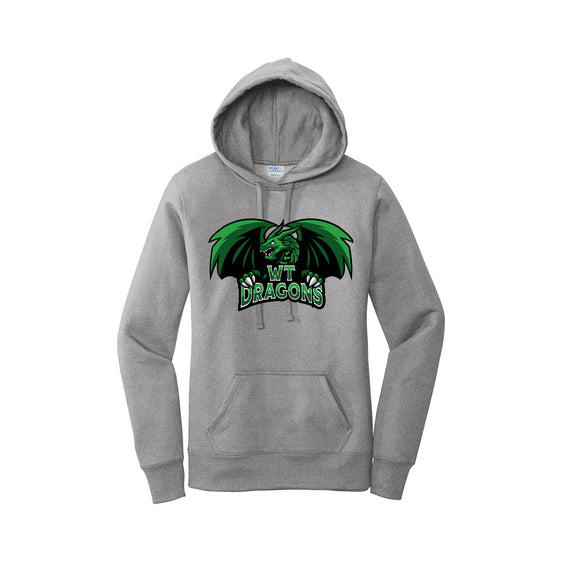WT Dragons - Port & Company ® Ladies Core Fleece Pullover Hooded Sweatshirt