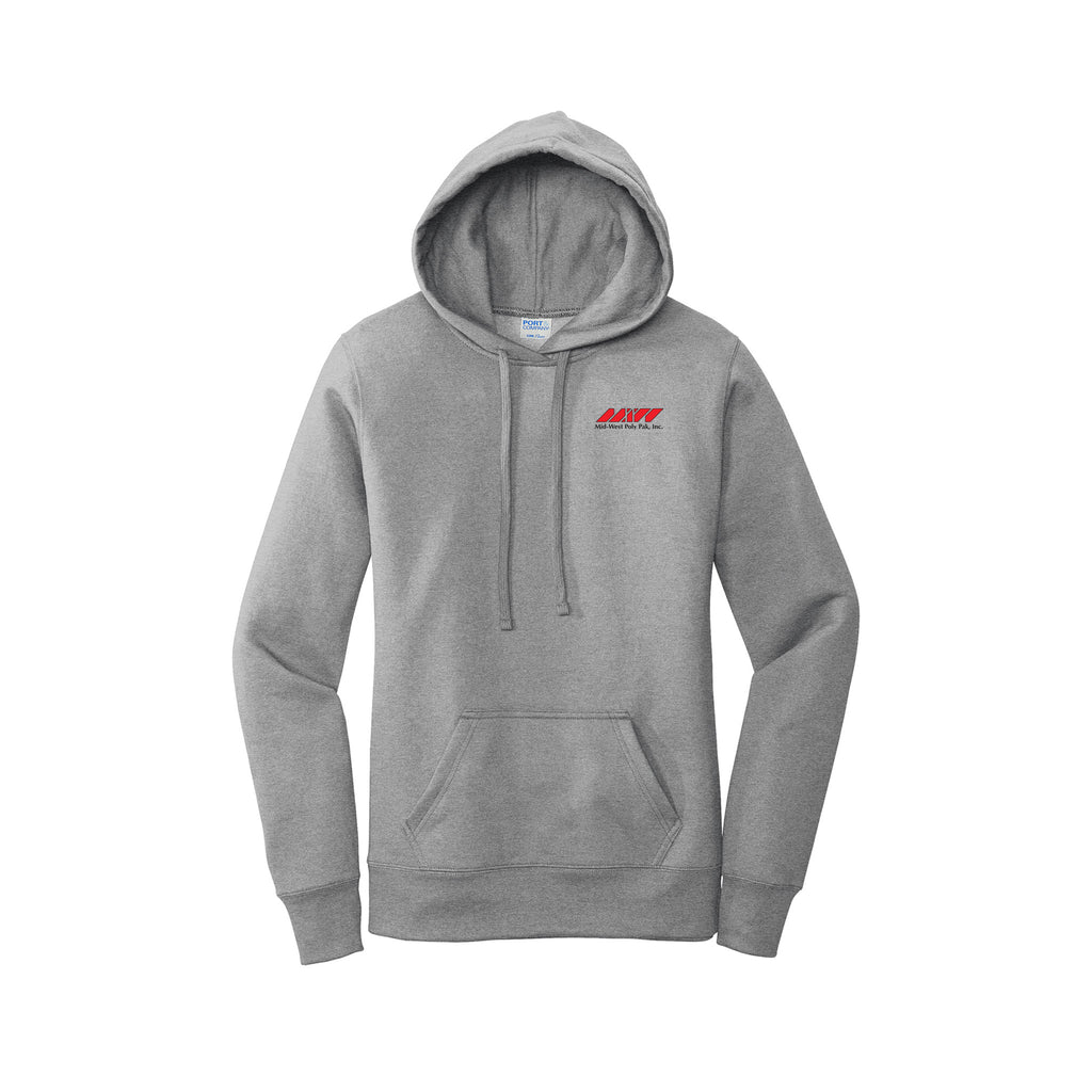 Midwest Polypak - Port & Company ® Ladies Core Fleece Pullover Hooded Sweatshirt
