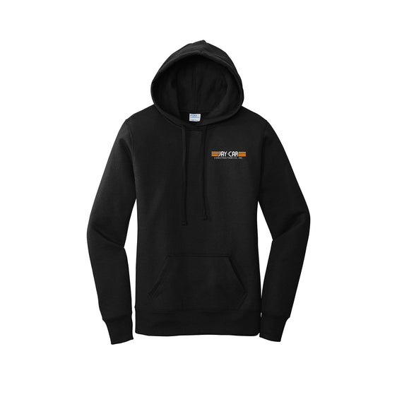 Jay-Car Construction - Port & Company ® Ladies Core Fleece Pullover Hooded Sweatshirt LEFT CHEST