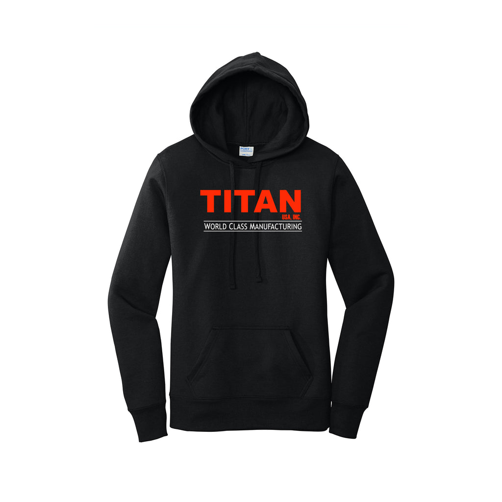 Titan USA - Port & Company® Women's Core Fleece Pullover Hooded Sweatshirt