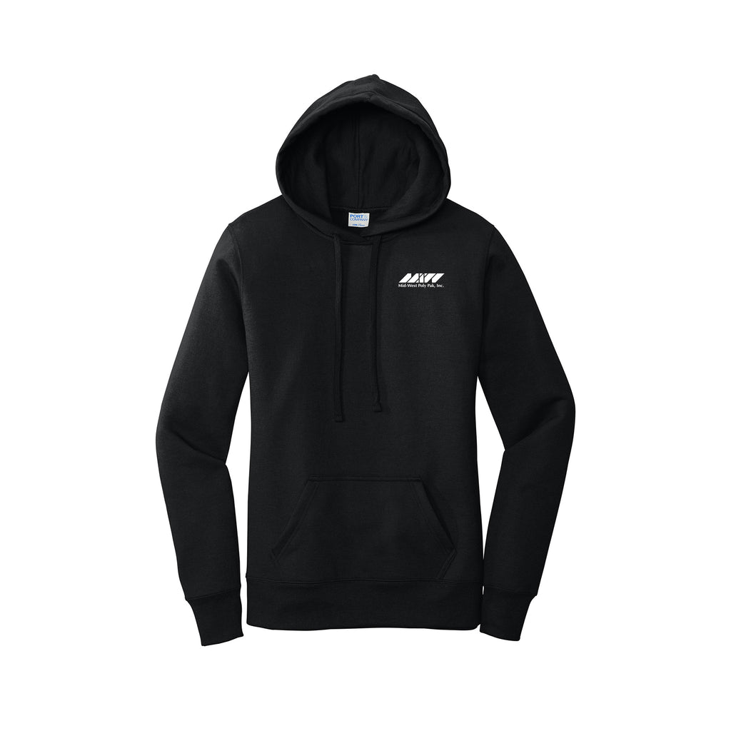 Midwest Polypak - Port & Company ® Ladies Core Fleece Pullover Hooded Sweatshirt