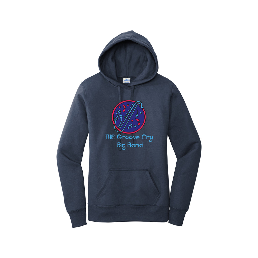 Groove City Band - Port & Company ® Ladies Core Fleece Pullover Hooded Sweatshirt