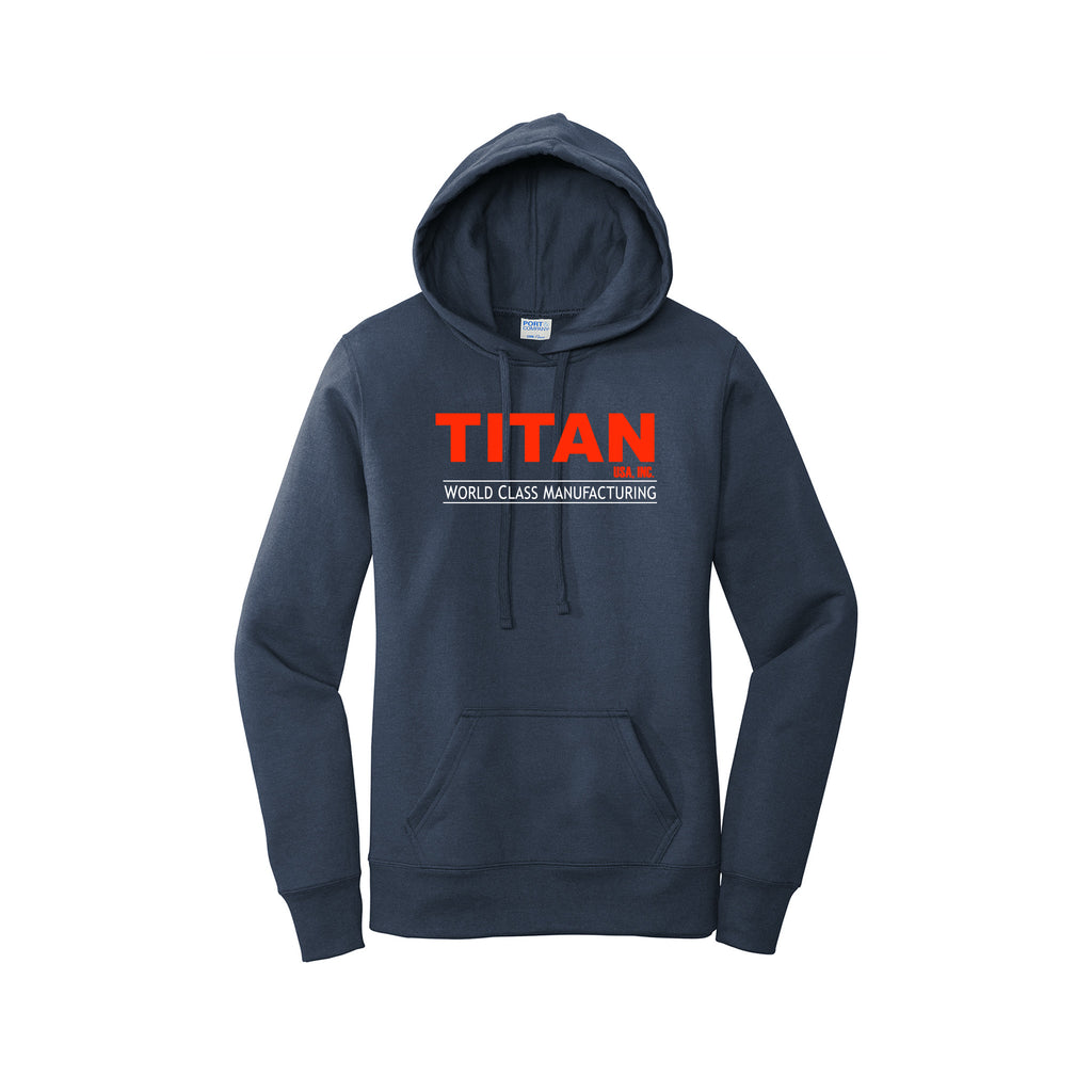 Titan USA - Port & Company® Women's Core Fleece Pullover Hooded Sweatshirt