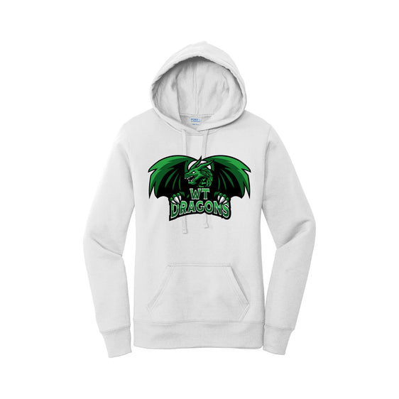 WT Dragons - Port & Company ® Ladies Core Fleece Pullover Hooded Sweatshirt