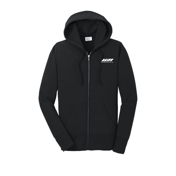 Midwest Polypak - Port & Company® Ladies Core Fleece Full-Zip Hooded Sweatshirt