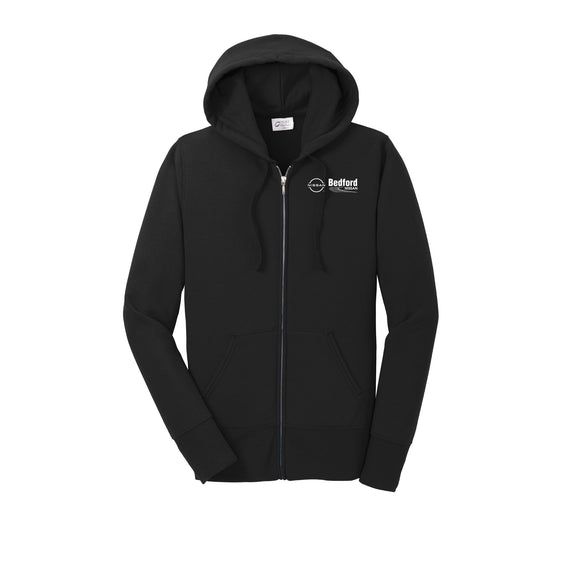 Bedford Nissan - Port & Company® Ladies Core Fleece Full-Zip Hooded Sweatshirt