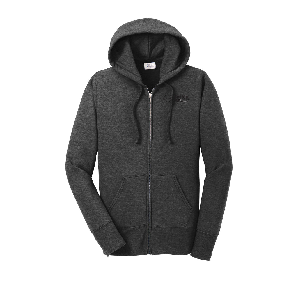 Bedford Nissan - Port & Company® Ladies Core Fleece Full-Zip Hooded Sweatshirt
