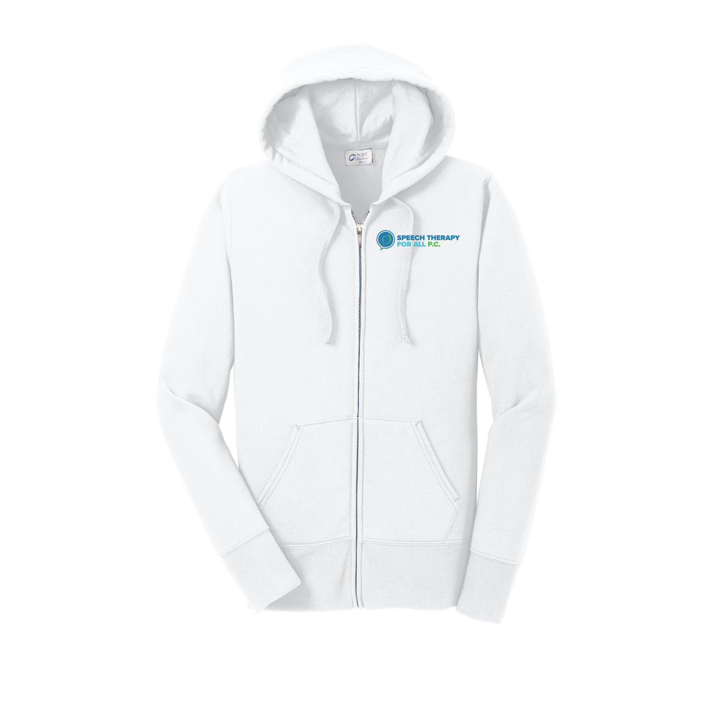 Speech Therapy For All - Port & Company® Women's Core Fleece Full-Zip Hooded Sweatshirt