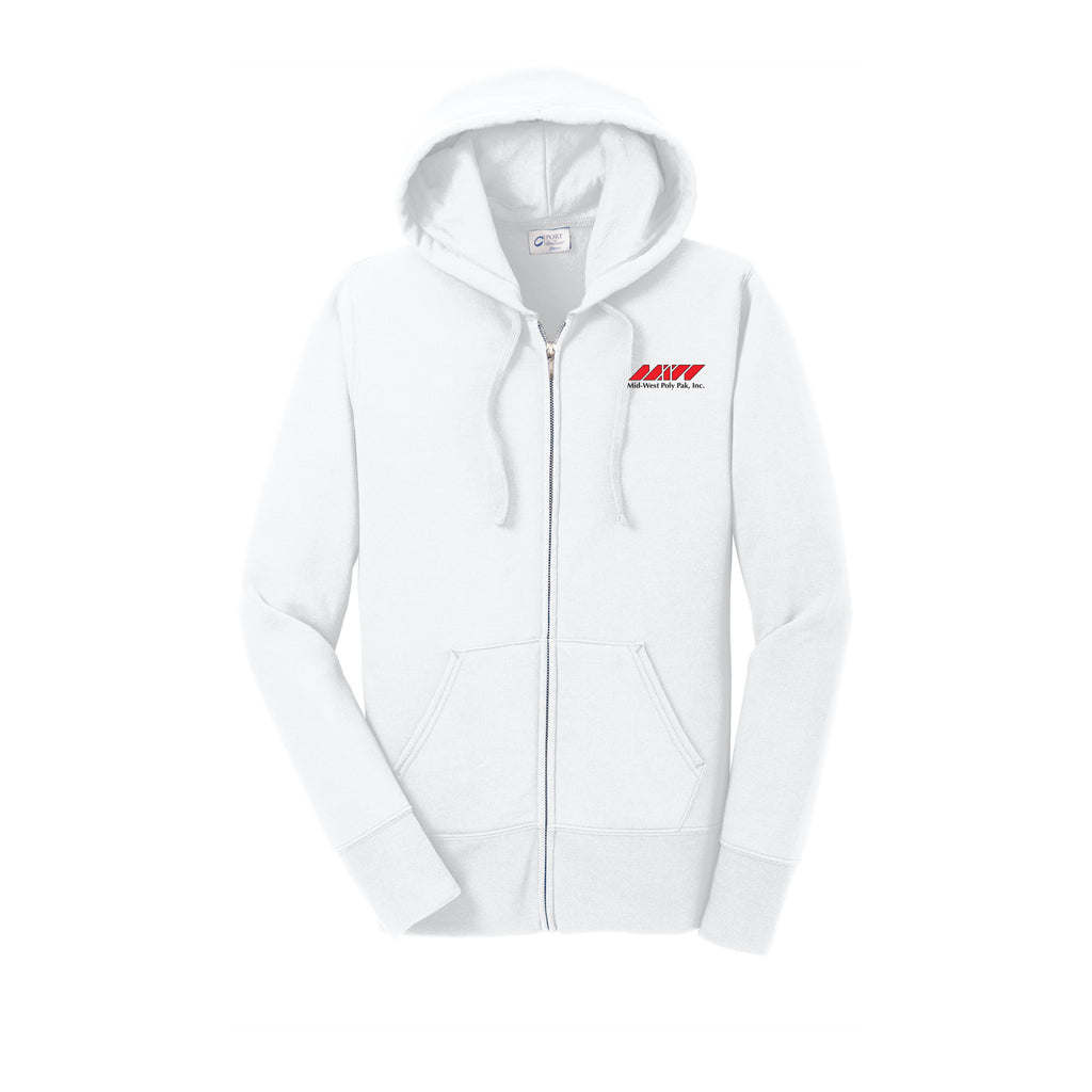 Midwest Polypak - Port & Company® Ladies Core Fleece Full-Zip Hooded Sweatshirt
