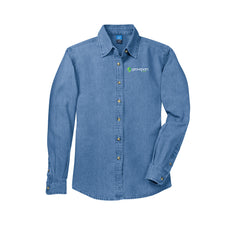 Groveport Municipal - Port & Company® - Ladies Long Sleeve Value Denim Shirt