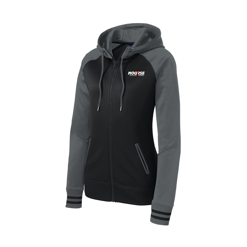 Nourse - Sport-Tek® Women's Sport-Wick® Varsity Fleece Full-Zip Hooded Jacket