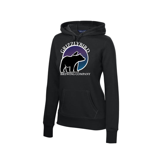 GrizzlyBird Brewing Company - Moon Logo - Sport-Tek® Women's Pullover Hooded Sweatshirt