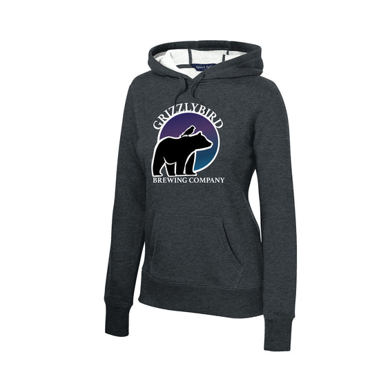 GrizzlyBird Brewing Company - Moon Logo - Sport-Tek® Women's Pullover Hooded Sweatshirt