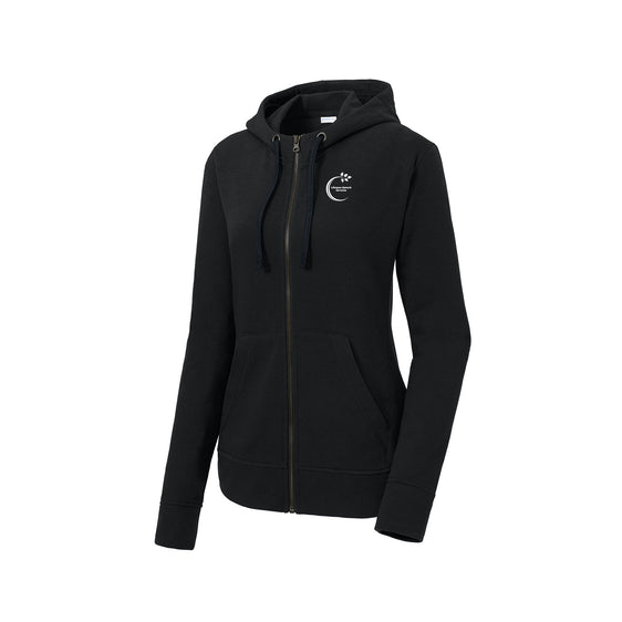 Lifespan Speech - Sport-Tek® Women's PosiCharge ® Tri-Blend Wicking Fleece Full-Zip Hooded Jacket