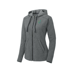 Lifespan Speech - Sport-Tek® Women's PosiCharge ® Tri-Blend Wicking Fleece Full-Zip Hooded Jacket