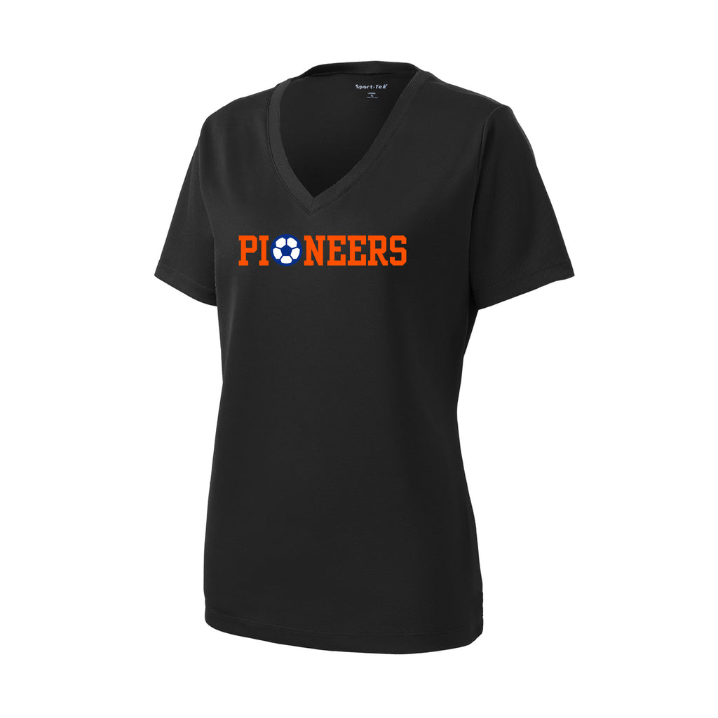 Olentangy Orange Soccer - Sport-Tek® Women's PosiCharge® RacerMesh® V-Neck Tee
