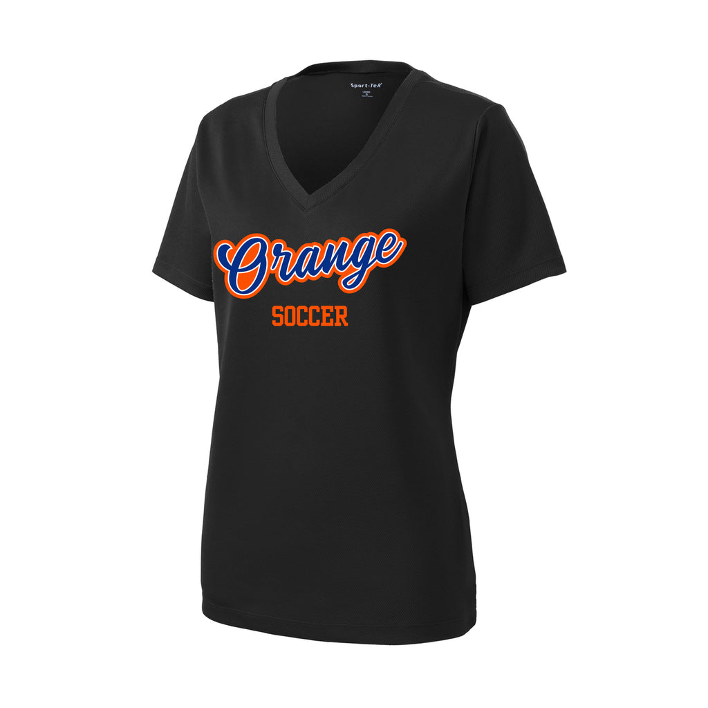 Olentangy Orange Soccer - Sport-Tek® Women's PosiCharge® RacerMesh® V-Neck Tee