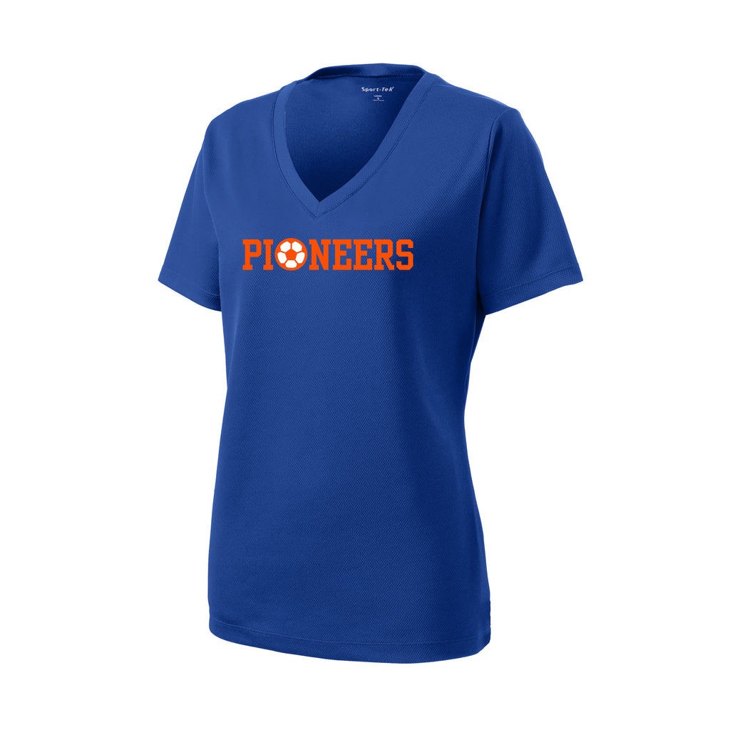 Olentangy Orange Soccer - Sport-Tek® Women's PosiCharge® RacerMesh® V-Neck Tee