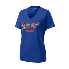 Olentangy Orange Soccer - Sport-Tek® Women's PosiCharge® RacerMesh® V-Neck Tee