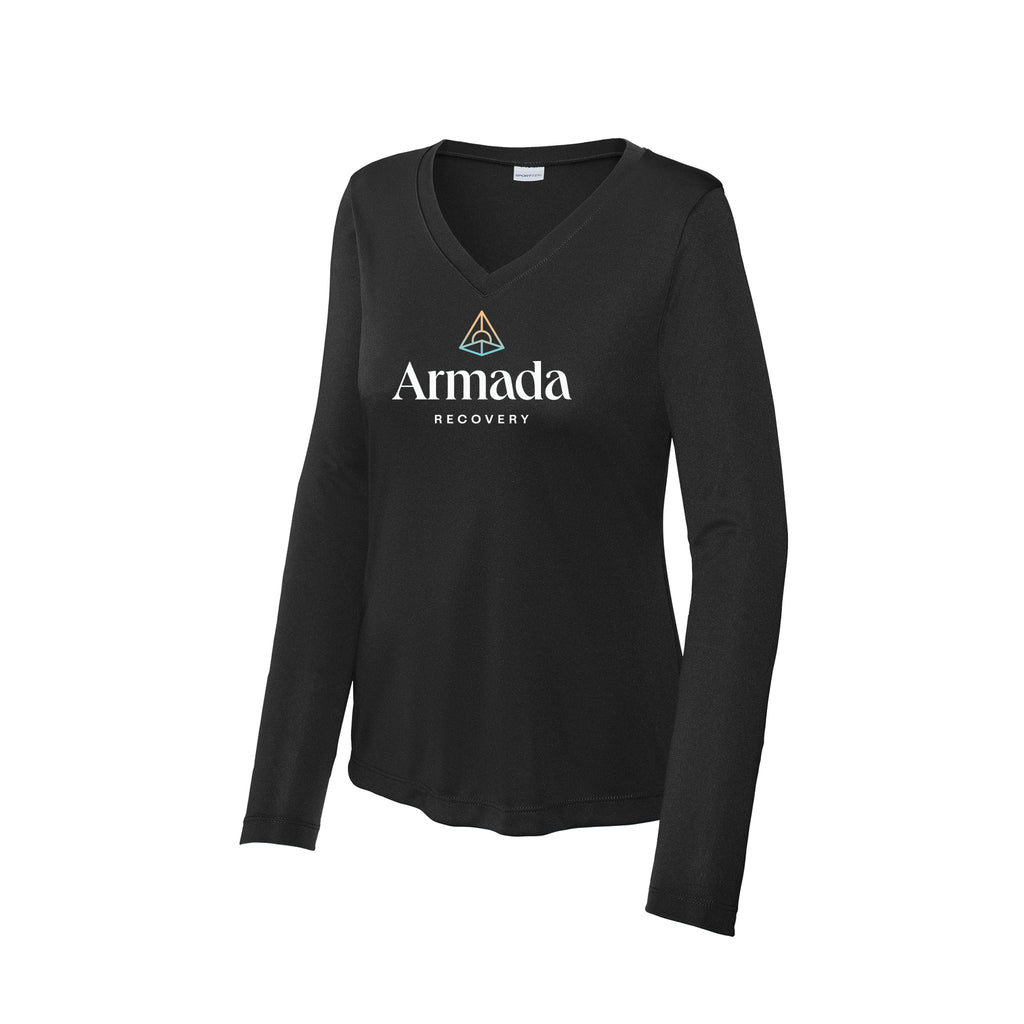 Armada Recovery - Sport-Tek® Ladies Long Sleeve PosiCharge® Competitor™ V-Neck Tee