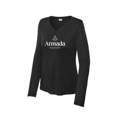 Armada Recovery - Sport-Tek® Ladies Long Sleeve PosiCharge® Competitor™ V-Neck Tee