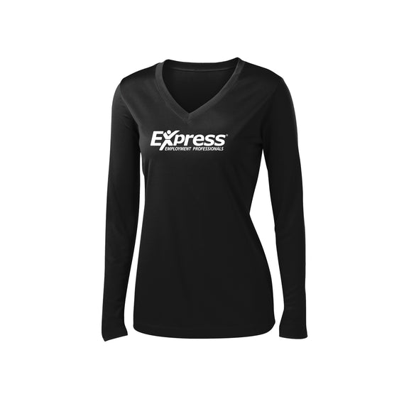 Express - Sport-Tek® Ladies Long Sleeve PosiCharge® Competitor™ V-Neck Tee