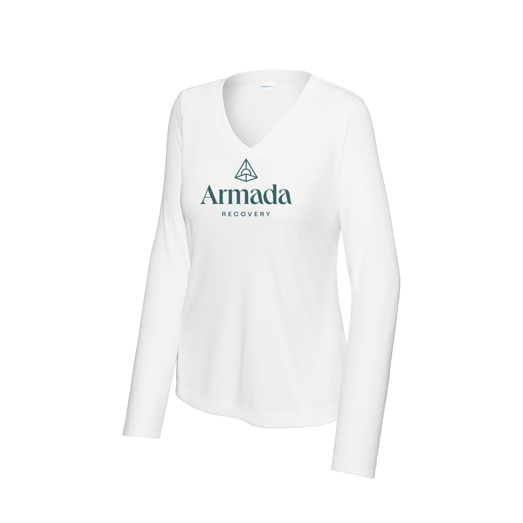 Armada Recovery - Sport-Tek® Ladies Long Sleeve PosiCharge® Competitor™ V-Neck Tee