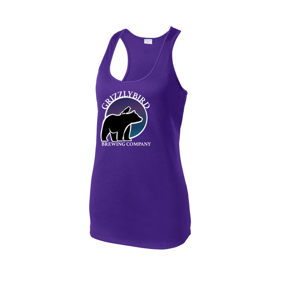 GrizzlyBird Brewing Company - Moon Logo - Sport-Tek® Women's PosiCharge® Competitor™ Racerback Tank