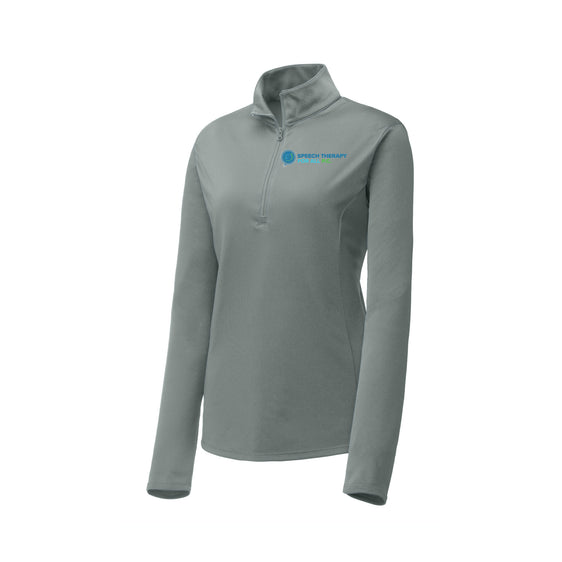 Speech Therapy For All - Sport-Tek® Women's PosiCharge® Competitor™ 1/4-Zip Pullover With Backs