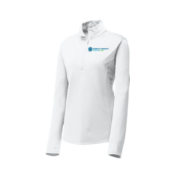 Speech Therapy For All - Sport-Tek® Women's PosiCharge® Competitor™ 1/4-Zip Pullover