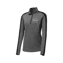 Queen City Laundry - Sport-Tek® Ladies PosiCharge® Electric Heather Colorblock 1/4-Zip Pullover