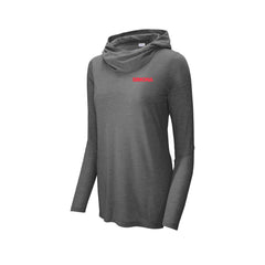Simona - Ladies PosiCharge ® Tri-Blend Wicking Long Sleeve Hoodie