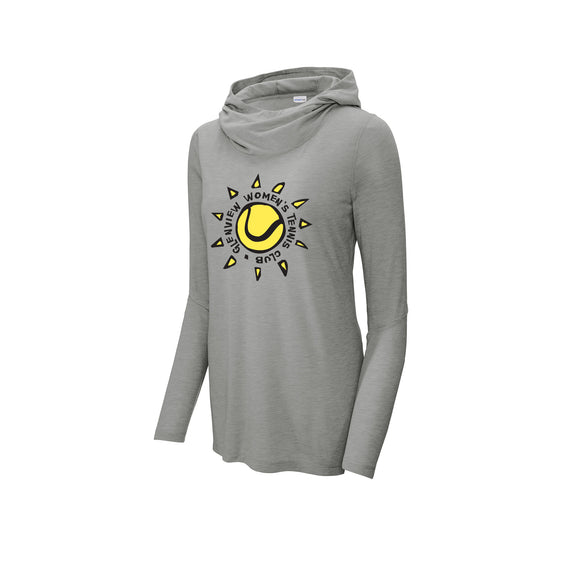 Glenview Women's Tennis - Sport-Tek ® Ladies PosiCharge ® Tri-Blend Wicking Long Sleeve Hoodie