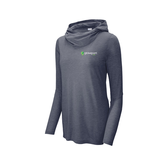 Groveport Municipal - Sport-Tek ® Ladies PosiCharge ® Tri-Blend Wicking Long Sleeve Hoodie
