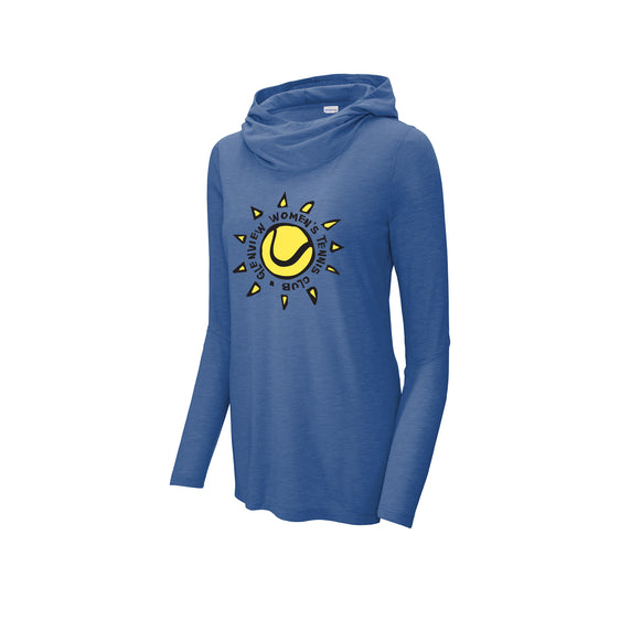 Glenview Women's Tennis - Sport-Tek ® Ladies PosiCharge ® Tri-Blend Wicking Long Sleeve Hoodie