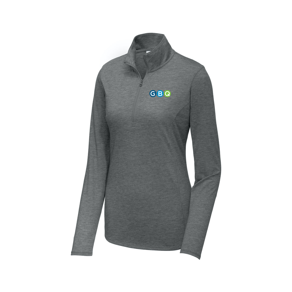 GBQ - Sport-Tek® Women's PosiCharge® Tri-Blend Wicking 1/4-Zip Pullover
