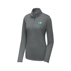 GBQ - Sport-Tek® Women's PosiCharge® Tri-Blend Wicking 1/4-Zip Pullover