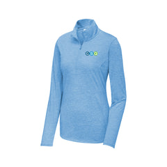 GBQ - Sport-Tek® Women's PosiCharge® Tri-Blend Wicking 1/4-Zip Pullover