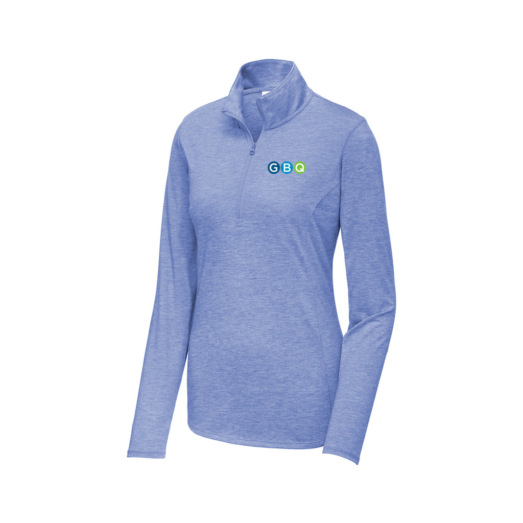 GBQ - Sport-Tek® Women's PosiCharge® Tri-Blend Wicking 1/4-Zip Pullover