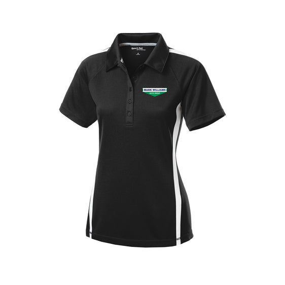 Mark Williams Auto Group - Sport-Tek® Ladies PosiCharge® Micro-Mesh Colorblock Polo
