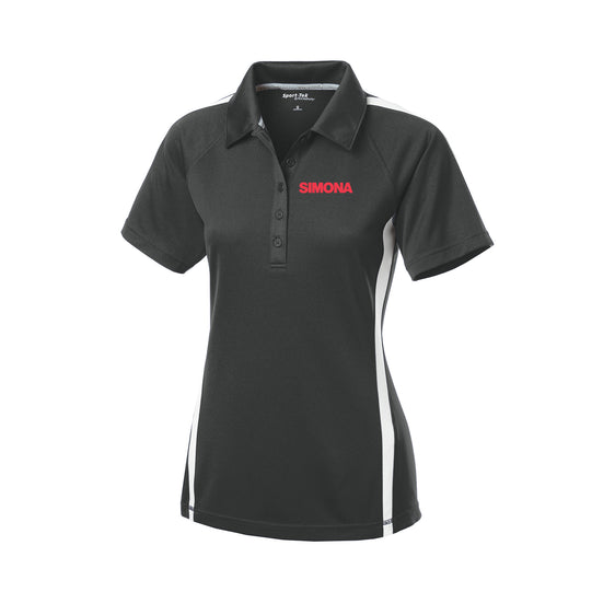 Simona - Port Authority Ladies Posicharge Micro-Mesh Colorblock Polo