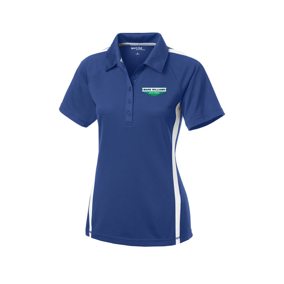 Mark Williams Auto Group - Sport-Tek® Ladies PosiCharge® Micro-Mesh Colorblock Polo