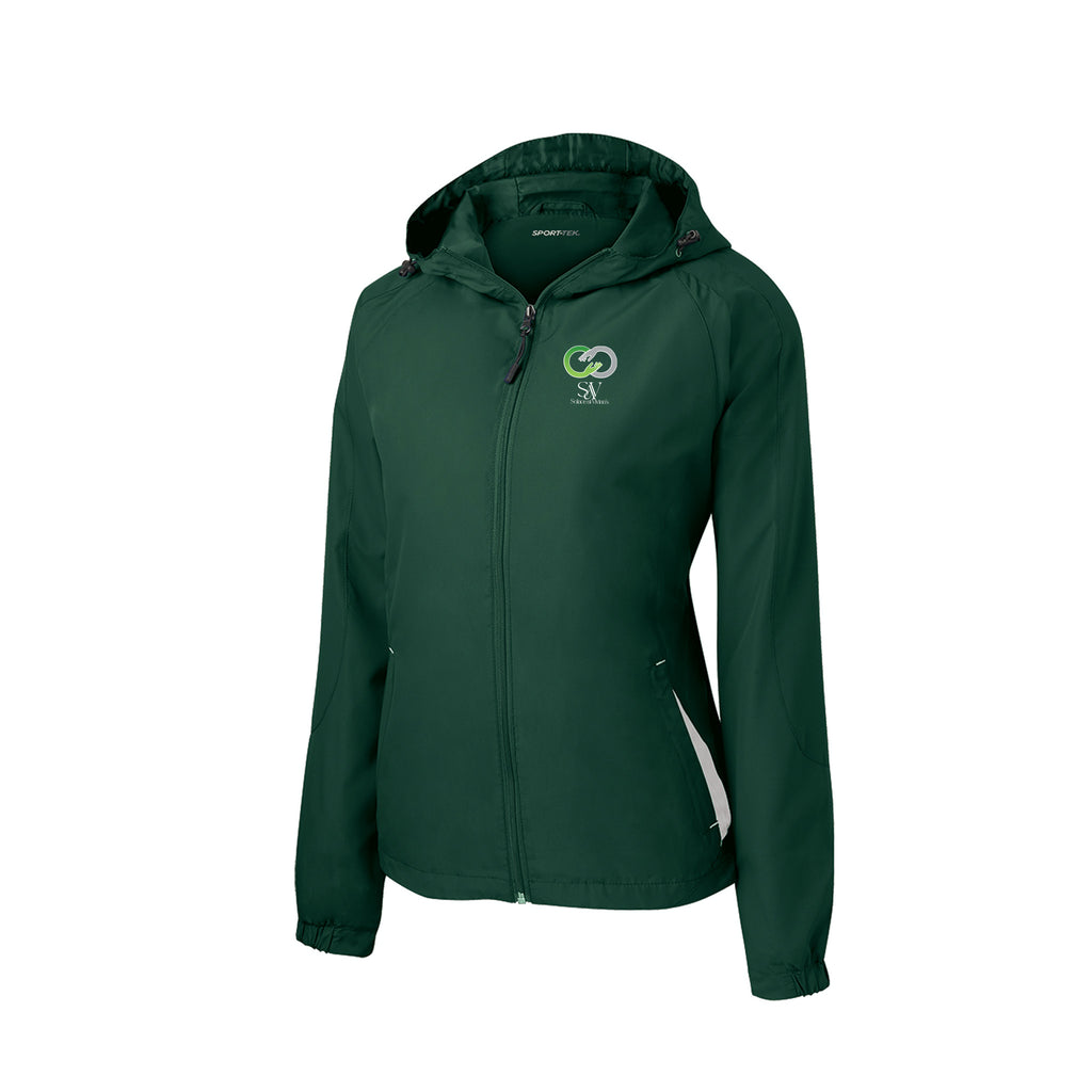 Solace at Vivians - Sport-Tek® Women's Colorblock Hooded Raglan Jacket