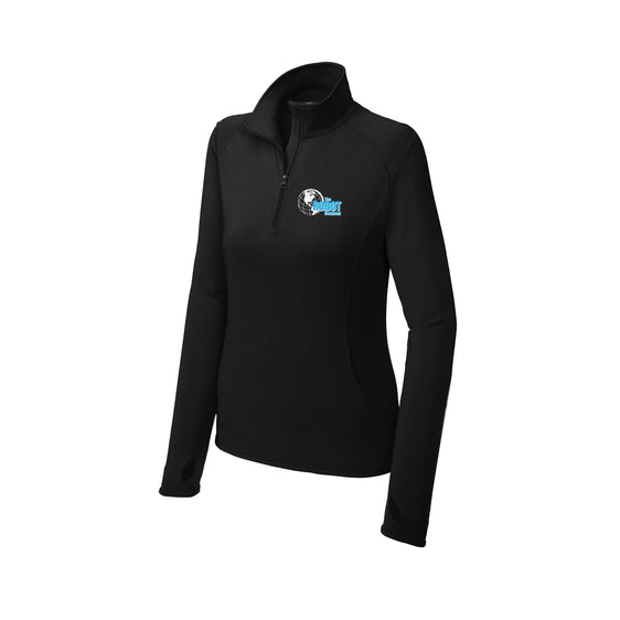 The Robot Company - Sport-Tek® Ladies Sport-Wick® Stretch 1/4-Zip Pullover