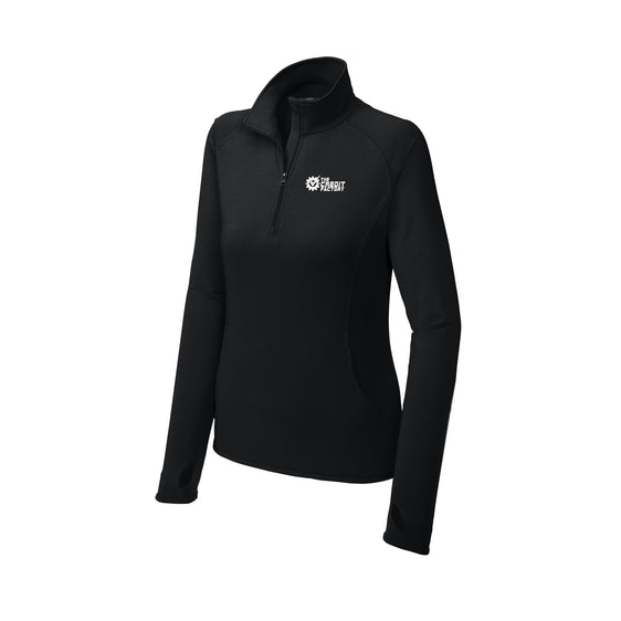 Credit Factory - Sport-Tek® Women's Sport-Wick® Stretch 1/4-Zip Pullover