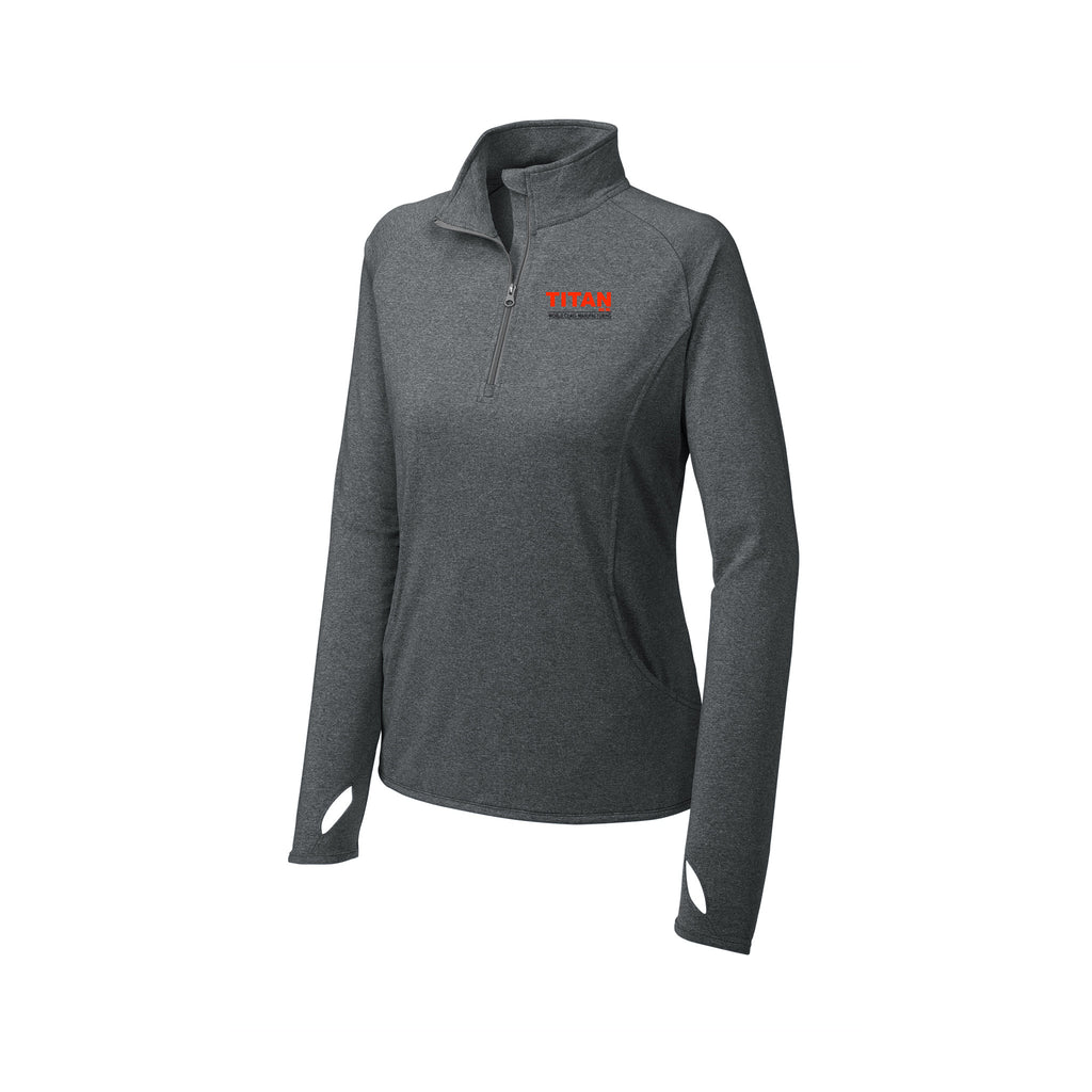 Titan USA - Sport-Tek® Women's Sport-Wick® Stretch 1/4-Zip Pullover