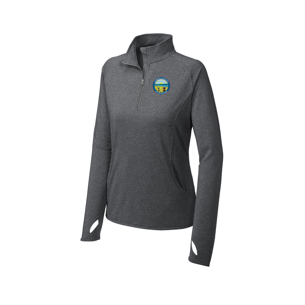 Carroll County - Sport-Tek® Ladies Sport-Wick® Stretch 1/4-Zip Pullover